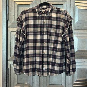 Rails Flannel shirt women’s XS - Willow- almond pink navy